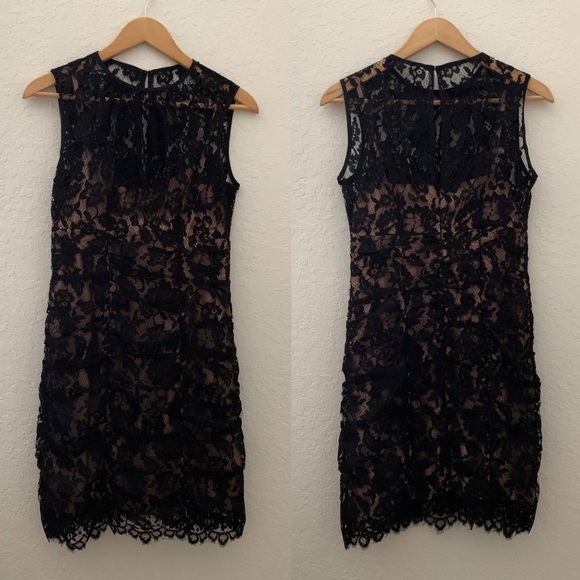 Nanette Lepore Black Lace Sheath Dress - Picture 5 of 8